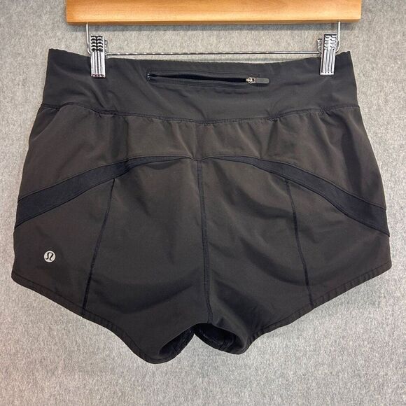 Lululemon Athletica Size 6 Gait Keeper Short 3.5" Black Athletic Workout Sporty - Picture 4 of 9